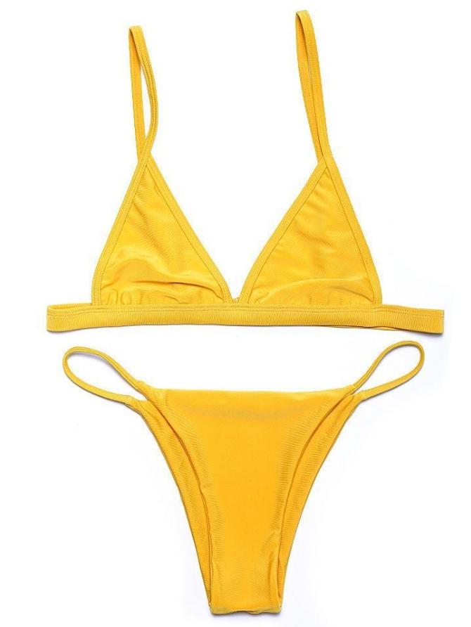 Yellow High Voltage Bikini - Boho Buys
