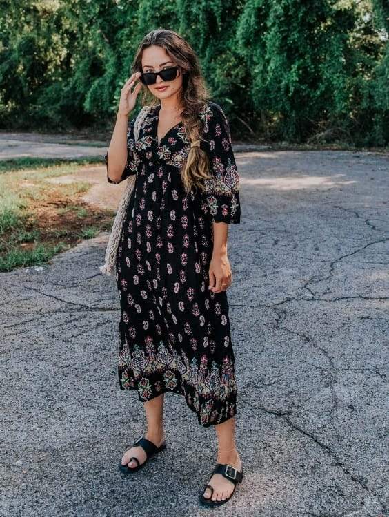 Evie Kimono Dress - Boho Buys