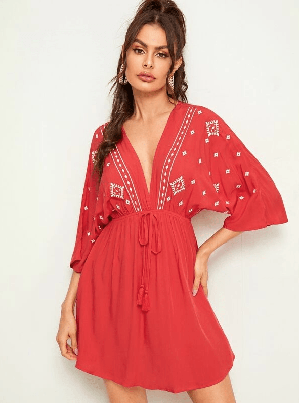 Red Earth Dress - Boho Buys