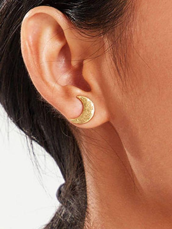 Gold Luna Earrings - Boho Buys