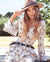 Scattered Florals Bell Sleeve Playsuit - Boho Buys